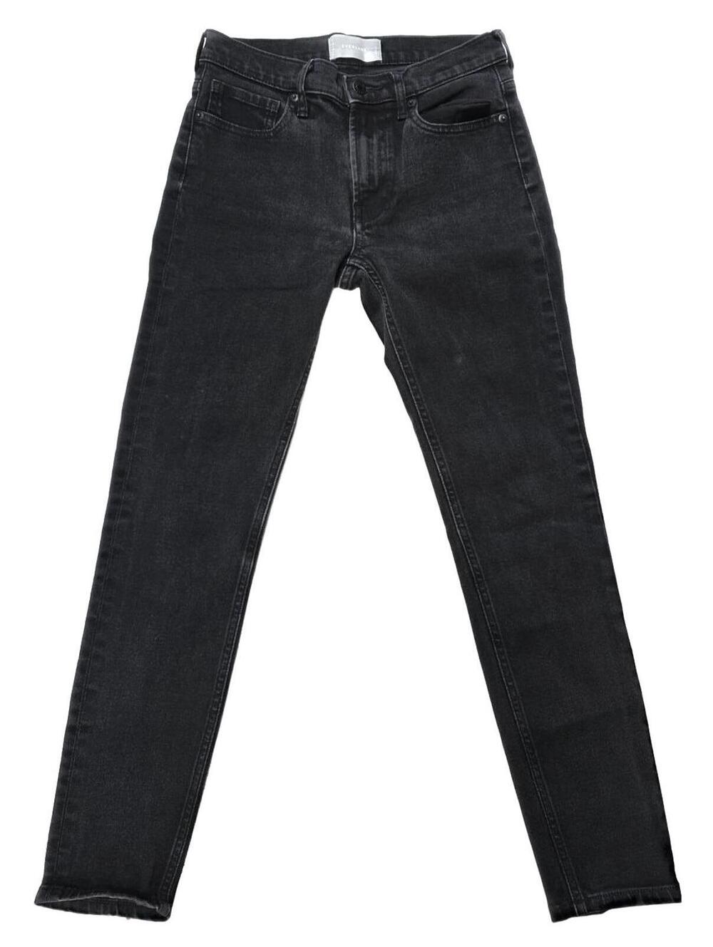 Everlane Women's Washed Black Skinny Jeans Mid Rise Small  Ethical, Organic,